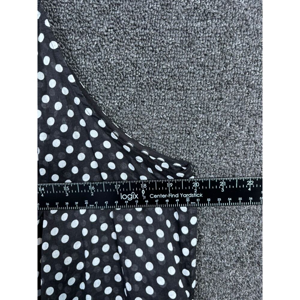 Coco Reef Swimsuit Coverup Dress Womens Size L Black White Polka Dot Sleeveless - Picture 7 of 7